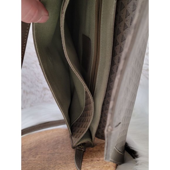 Vintage Liz Claiborn 80's Triangle Geometric Print Envelope Crossbody Handbag - Picture 8 of 10